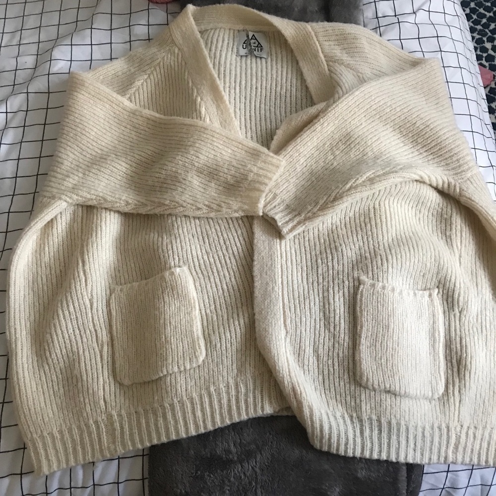 UNIF Hole Cardigan in Cream